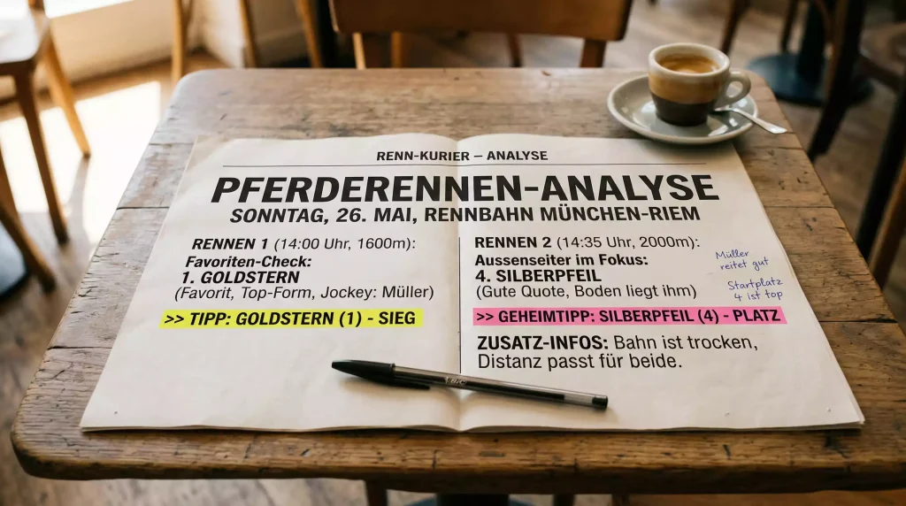 Formanalyse für erfolgreiche Pferdewetten